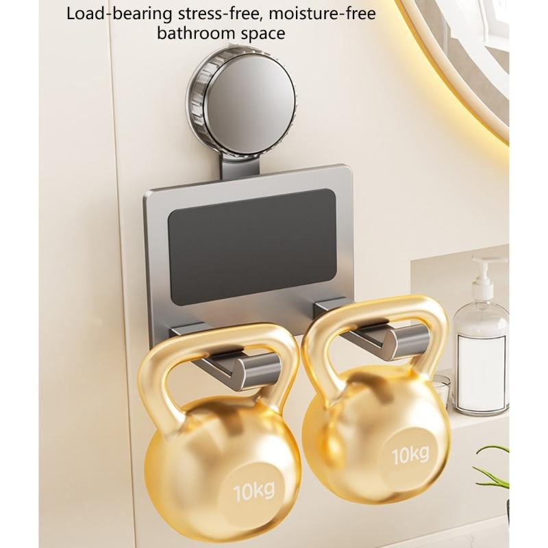 Blow Dryer Stand Space Saving Bathroom Storage Solution with Strong Suction Power not Drill Hair Dryer Rack for Toliet