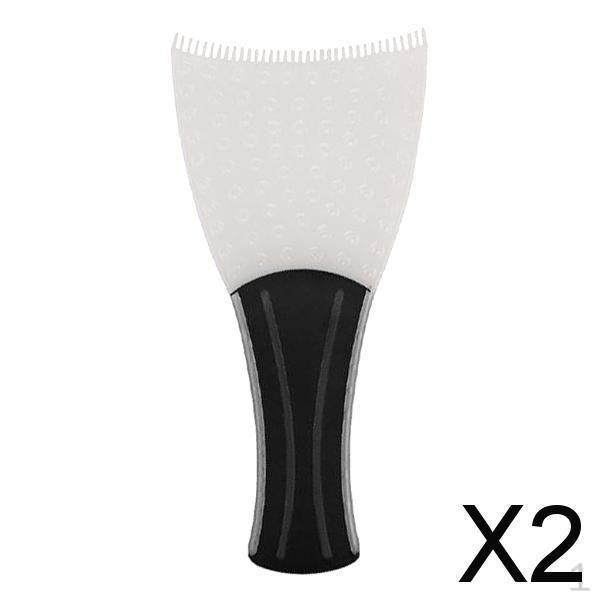 

2xСалонная доска для окрашивания волос, краска, цвет, парикмахерские инструменты для мелирования, черная+серая, 2 шт.