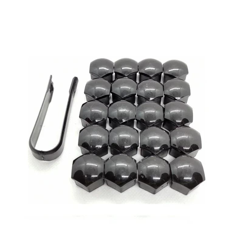 

20 шт. 17 мм 19 мм 21 мм колпачок головки болта колеса защитные колпачки болта наружное украшение защита болта диски черные 17mm чёрный