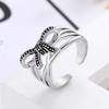 925 Sterling Silver Ring Open Adjustable Silver/Gold Ring Fashion Exquisite Student Girlfriend Jewelry Accessories Wedding Party