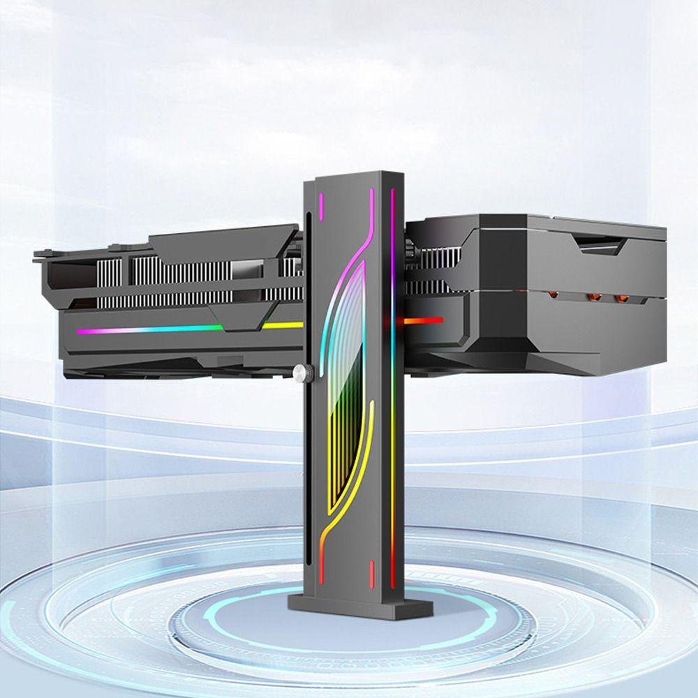 Universal 3PIN 5V GPU Stand Height Adjustable RGB Anti Sag Bracket Vertical Video Card Support PC Case