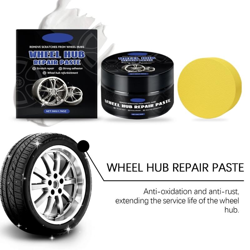 Tire Rims Scratch Paint Repair Paste Car Wheel Rims Maintenance Scratch Refurbishment Paste Wheel Hub Detailing Accessory