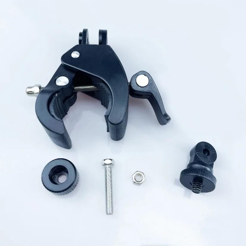 Universal Bike Handlebar Mount Lazy Bracket Durable Holder for Road Mountain Bikes Trolleys Cars for Sports Cameras Speakers