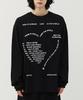 Mimdeowodeulobeu Love Letter Oversized Long Sleeve_Black