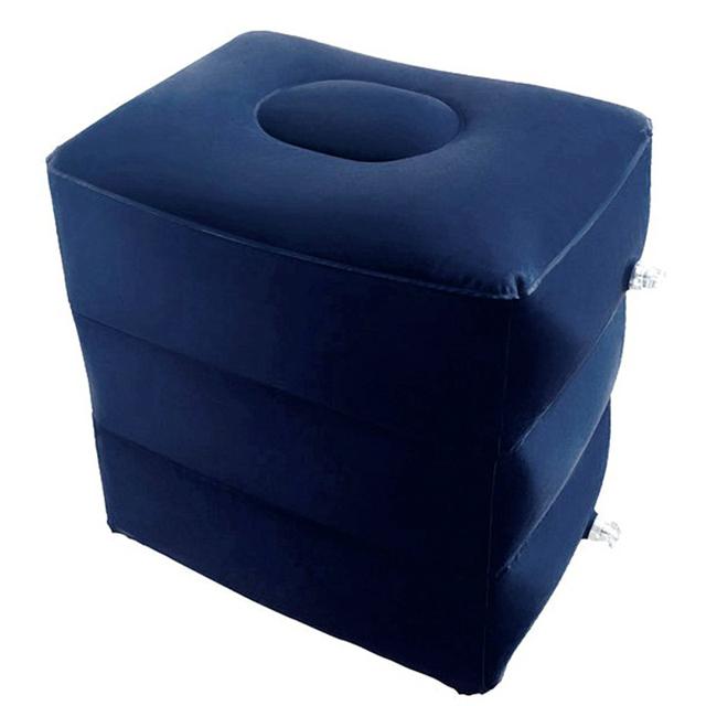 Pernă gonflabilă de călătorie Pernă pentru odihnă pentru picioare Mașină Autobuz Avion Pernă pentru picioare Înălțime reglabilă pentru adulți Copii pentru zbor Pernă de odihnă