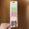 10Pcs/set Solid BB Hair Clips For Cute Girls Ribbon Bowknots Boutique Barrettes Hairpins Headwear Kids Hair Accessories Gifts