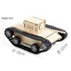 Children's Wooden Remote Control Tank Kit, Ages 4-14 – Educational STEAM Science Model for Primary School Students