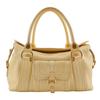 CELINE Mini Boston bag Tote Bag Triomphe off white leather Women Used