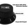 Miwayer 3Pcs/set Plastic Guitar Knobs /2T1V Volume Tone Control Knobs Top Hat Caps/for ST SQ Electric Guitar Parts