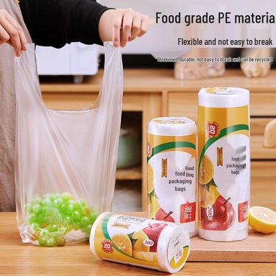 Thickened PE Vest-Style Fresh-Keeping Bags – Disposable Handbag Plastic Bags In Large, Medium, and Small Sizes