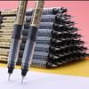 10Pcs 0.5mm Needle Type Gel Pens Straight Liquid Black Blue Red Writing Gel Pens School Stationery Office Supplies Writing Tools