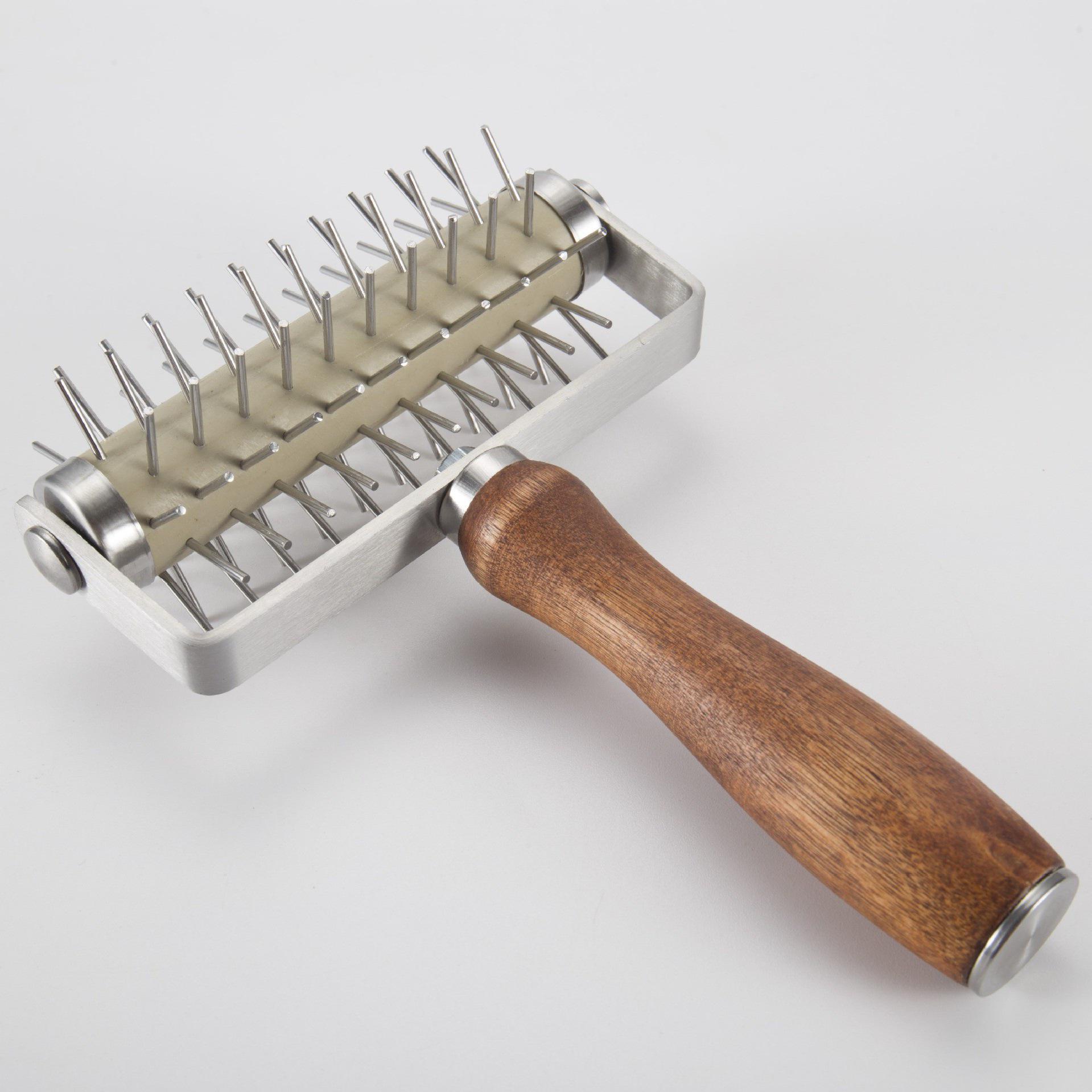 Инструмент-ролик для прокалывания теста для пиццы из нержавеющей стали