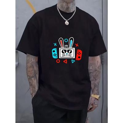 Men's Short Sleeve Easter Bunny Game T-Shirt