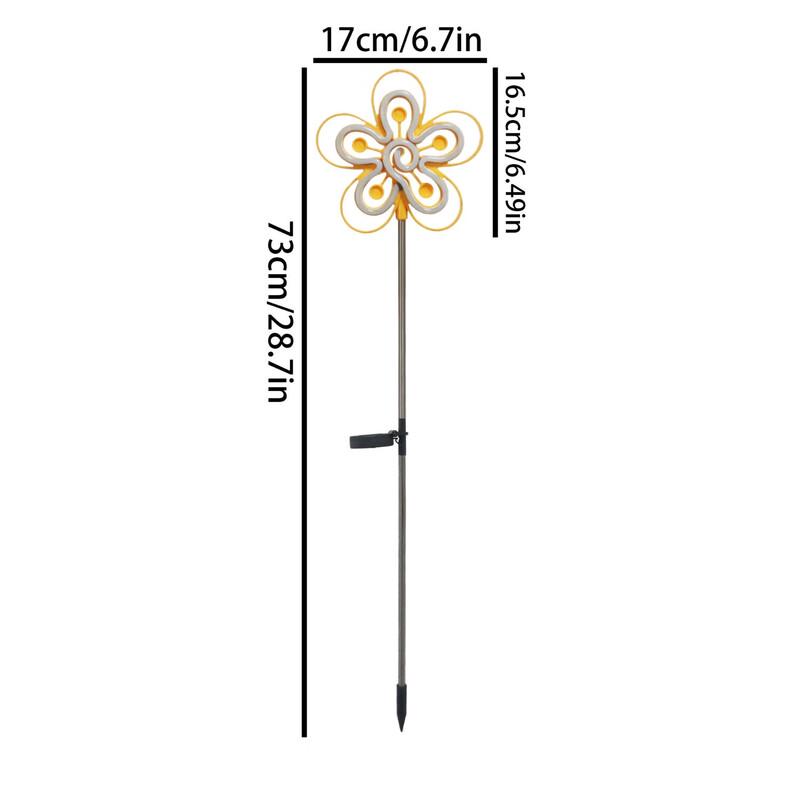 Flower-Shaped Neon Garden Stake Light