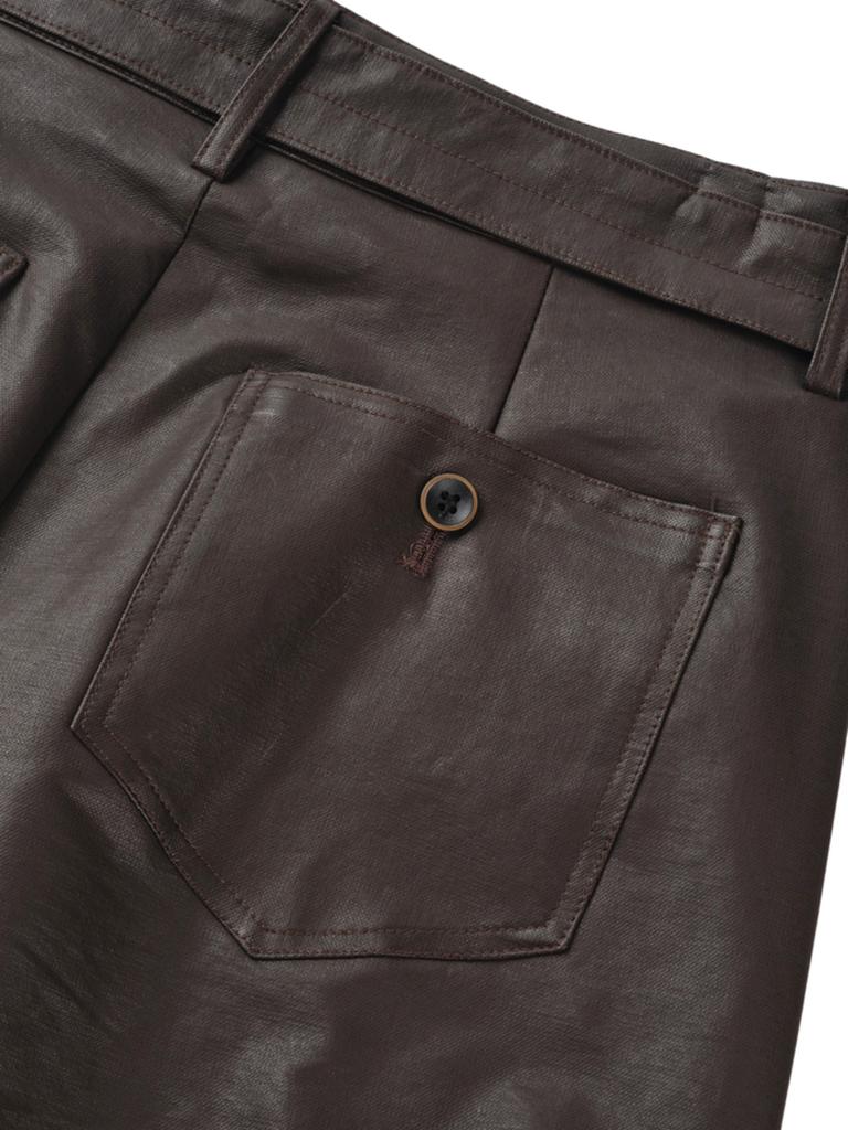 Naseohabi Smoke Coated Shorts_Black