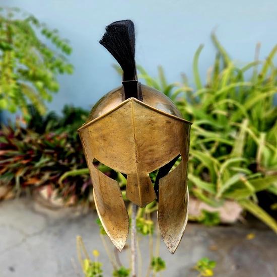 King Leonidas Spartan Helmet 300 Movie Replica, Medieval Battle Decorative Item Christmas Halloween Gift