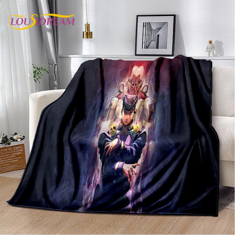 jojo's Bizarre Adventure Anime Soft Plush Blanket,Flannel Blanket Throw Blanket for Living Room Bedroom Bed Sofa Picnic Cover 3D