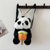 2025 New Cute Fashion Exquisite Plush Panda Backpacks Stylish Design Creative Super Cool Personality Crossbody Bags for Women