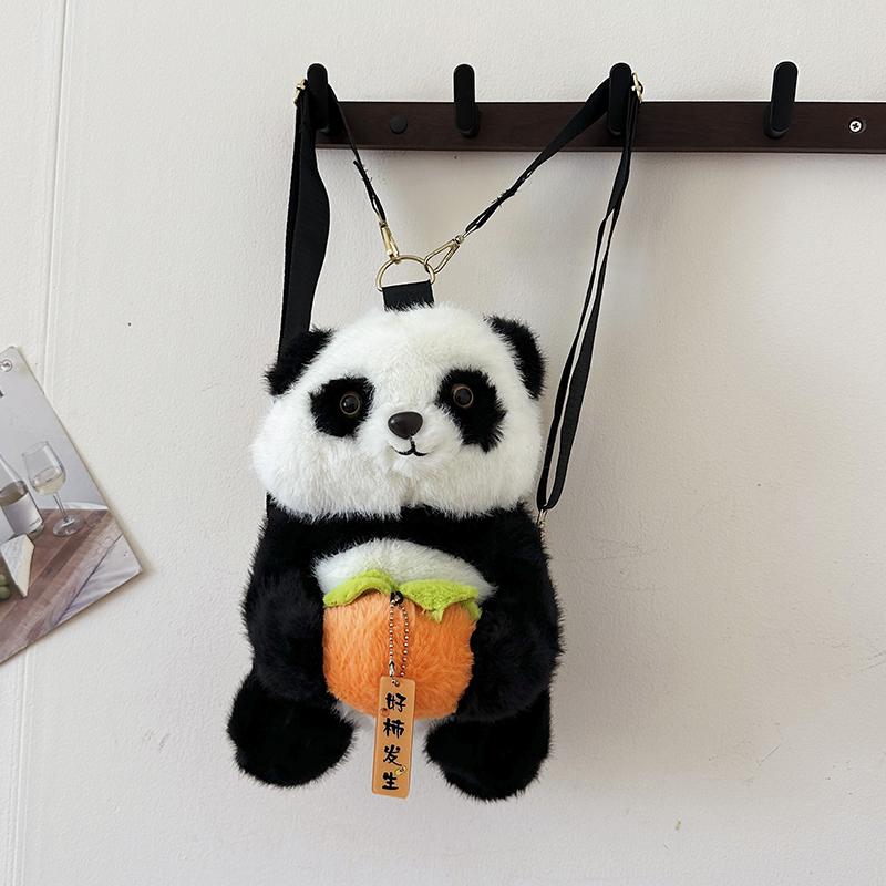 2025 New Cute Fashion Exquisite Plush Panda Backpacks Stylish Design Creative Super Cool Personality Crossbody Bags for Women