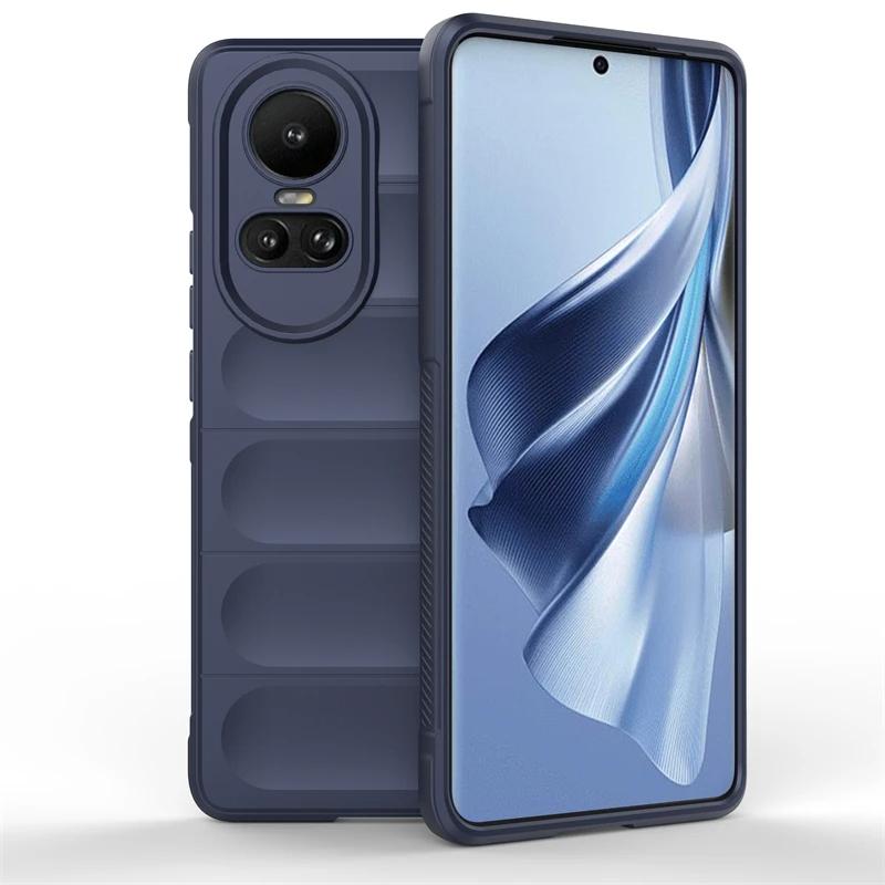 Case For OPPO Reno 10 Pro 5G Back Cover Phone Case Liquid Silicone Anti-fall Shockproof Armor Cases Funda Coque