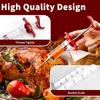 Fleischspritze, Barbecue-Marinadenspritze, Fleischnadel aus Edelstahl, Truthahn-Barbecue mit 3 Marinaden-Injektionsnadeln