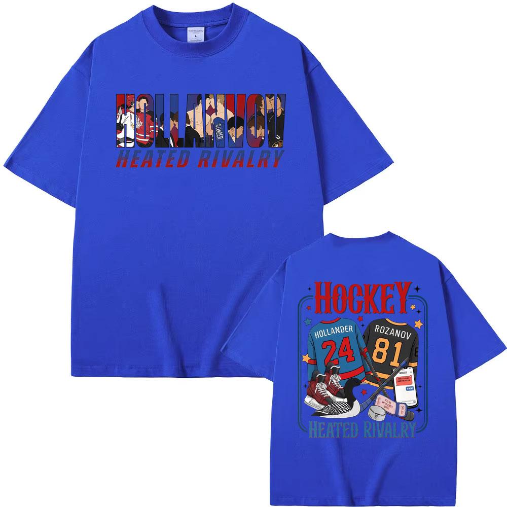 TV Heated Rivalry Romance Hollanov Couple T Shirt Men Women Fashion Summer TShirt Fashion Street Casual 100 Cotton TShirts