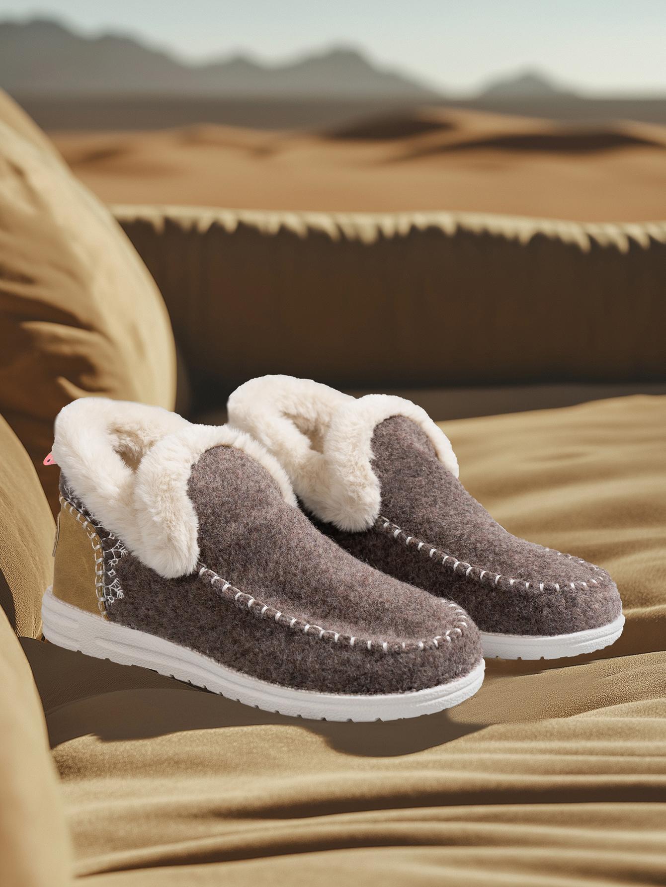 

мода Женские зимние ботинки Повседневная обувь Зима 2024 Высокое качество Новые балетки Короткий плюш Теплая платформа Женские ботильоны Ботинес Де Мухер 43 коричневый