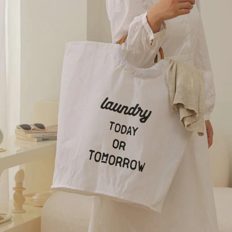 Dirty Clothes Basket For Household Use Portable Hand-Held Laundry Changing Storage Basket Foldable Thick Waterproof Clothes And Miscellaneous Items