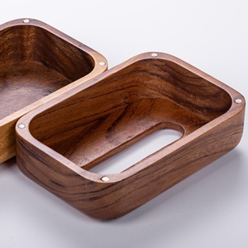 Wooden Storage Tissue Boxes Magnetic Dressing Rooms Attraction Handkerchief Table Napkin Box Luxury Napkin Holder Office Organizers Boxes Bedroom