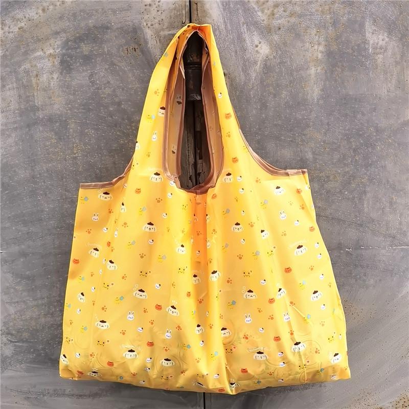 Eco-friendly Foldable Shopping Bag – Japanese & Korean Cartoon Design, Portable and Sturdy