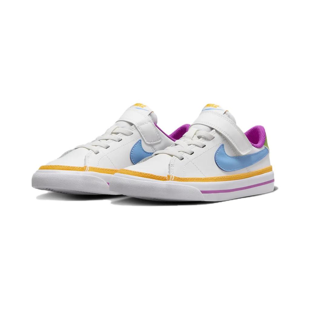 Nike Court Legacy Lift PS White Multi-Color Kids Sneakers Summit-White Chlorophyll Sundial DA5381-123