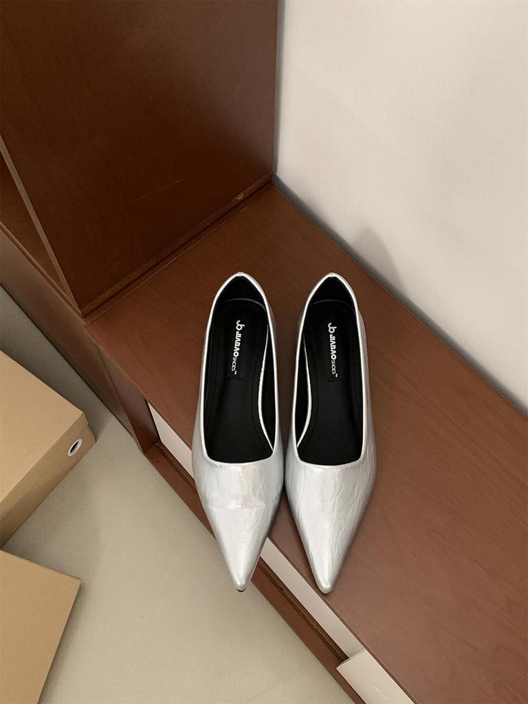 Fashion 2025 Spring New Slip-On Outdoor Casual Comfortable Daily Lightweight Loafers Elegant Pointed Toe Mules Women Ballet Flat Shoes