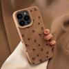 Ins Suede French Floral for IPhone16 for Apple Phone Case 17pro Max Simple 14 Retro 13