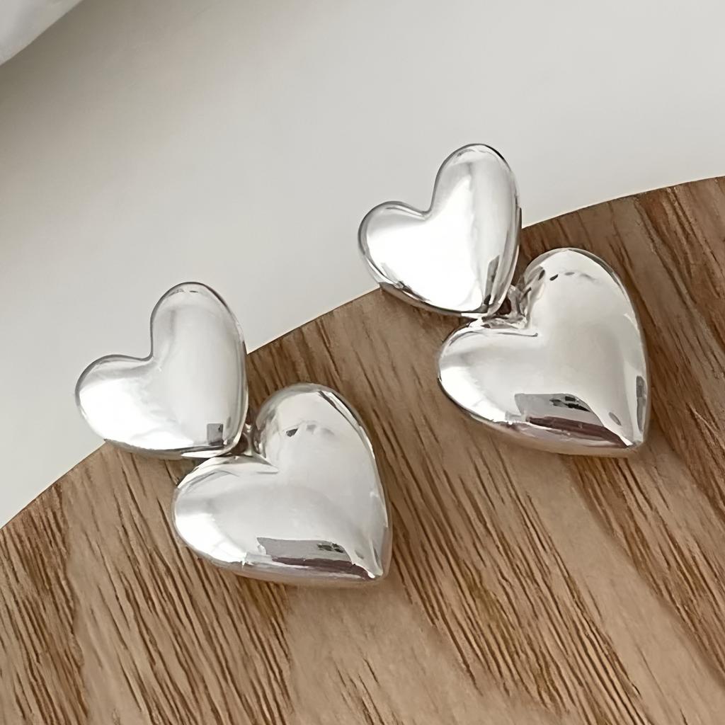 VENTFILLE 925 Sterling Copper Chunky Hoop Earrings for Women Geometric Circle Punk Ear Zircon Party Gifts 2023 New Dropshipping