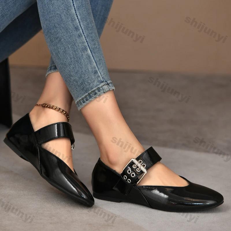 Fashion Fashion Leopard Print Loafers for Women Spring Fashion Casual Slip on Flat Shoes Ladies Buckle Thick Sole Non Slip Walking Shoes
