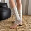 Miu Series Ballet Style Lace Socks Cover Women'S Summer Thin Leg Cover Summer Mesh Breathable Calf Socks Stockings