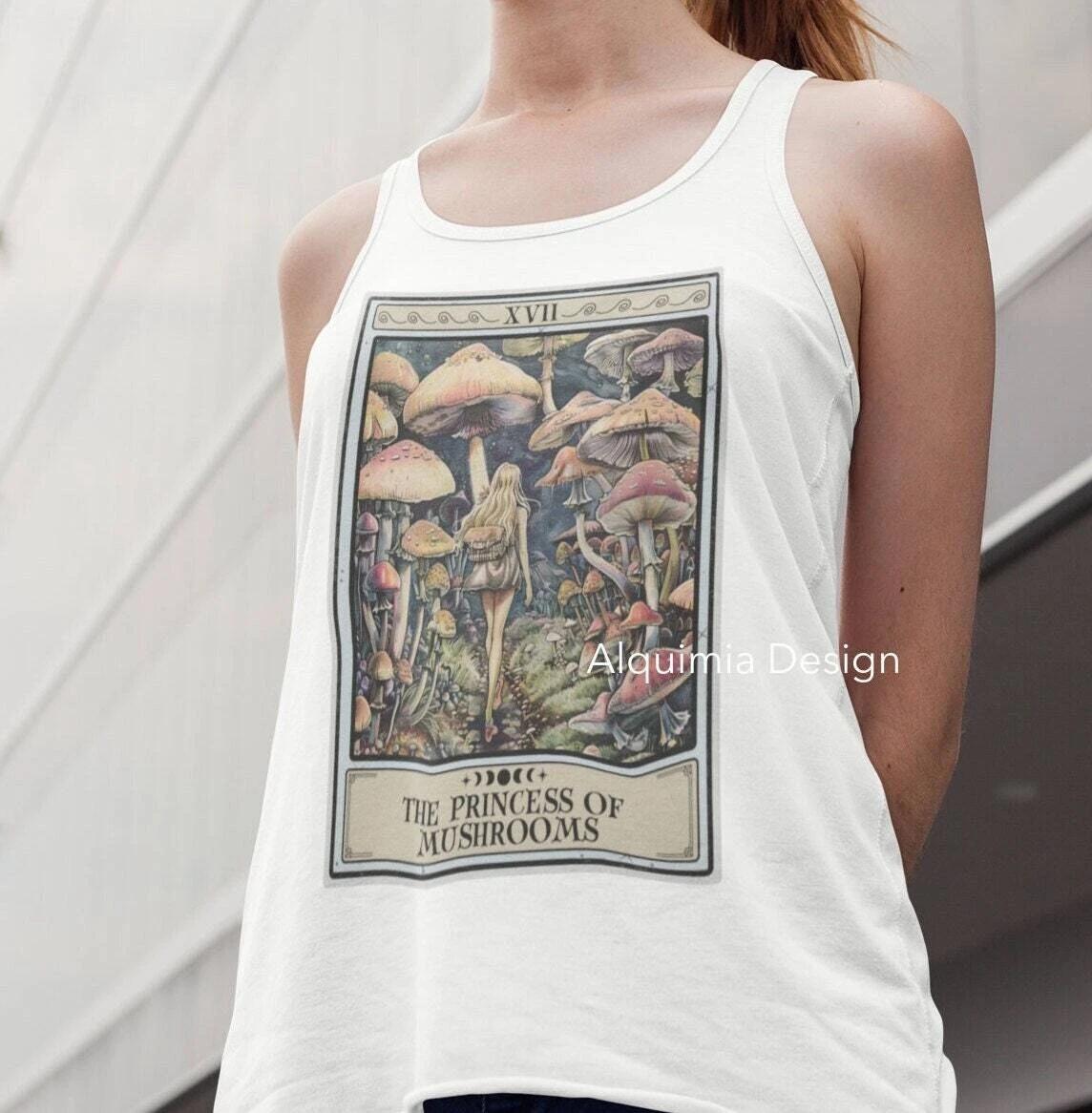 The Princess Of Mushrooms Tarot Card Tank Top S