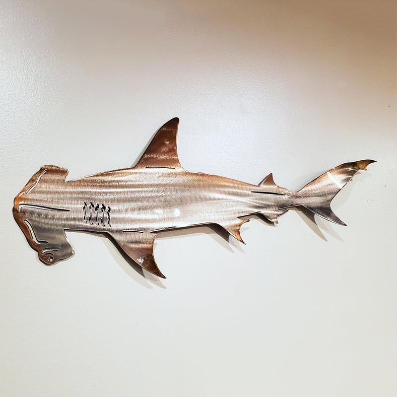Shark Stainless Steel Art Decoration Wall Decoration