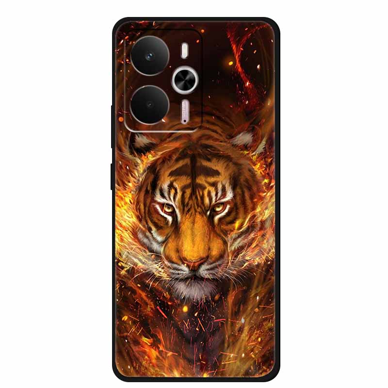 For Realme 14 Case Realme14 5G RMX5070 Phone Shell Soft Silicone Back Cover For Realme 14 Global Black TPU Funda Cute Capa Coque