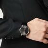 Calvin Klein Quartz Watch Leather Strap 41Mm Gray Dial 30M Water Resistance Men watches K2Y211C3