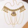 Alloy Waist Chain Retro Style Coin Tassel Decor Belt Chain