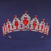 Wedding Hair Accessories Headpieces Head Jewelry Wedding Hair Tiara Crystal Bridal Tiara Crown Silver Color Diadem Veil Tiaras