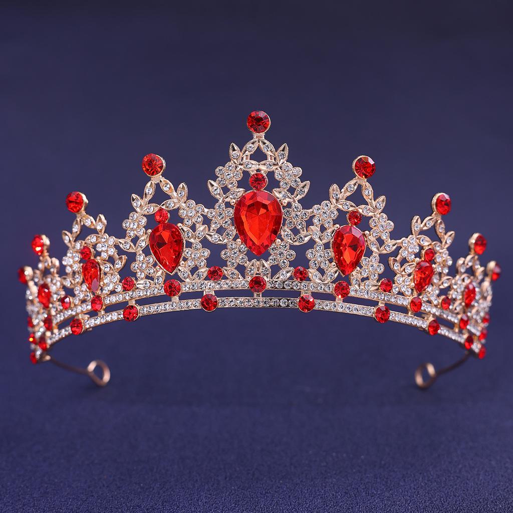 Wedding Hair Accessories Headpieces Head Jewelry Wedding Hair Tiara Crystal Bridal Tiara Crown Silver Color Diadem Veil Tiaras