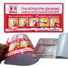 Carbon Dioxide Fire Extinguisher Instruction Sign