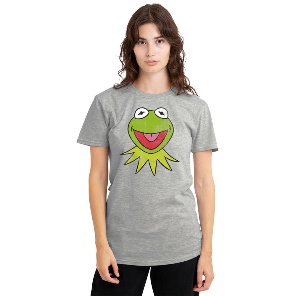 The Muppets Womens/Ladies Kermit Head Heather T-Shirt