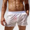 Pantalon de Surf de plage pour hommes, Boxer Transparent décontracté, Semi-Transparent, short respirant d'été avec poches
