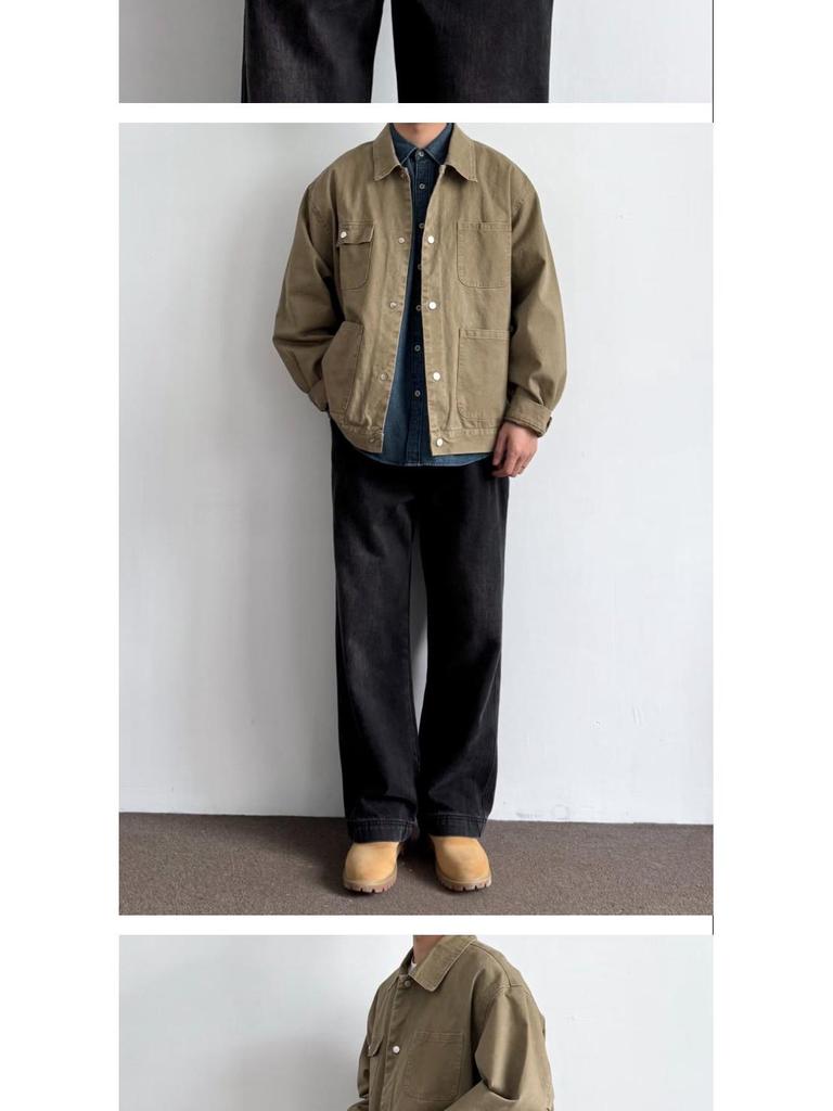 Unisex Japanese Retro Multi-Pocket Lapel Jacket - New Spring Arrival