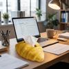 Food Themed Croissant Tissue Box Realistic Tissue Dispenser Novelty Bread Shaped Tissue Box  Office