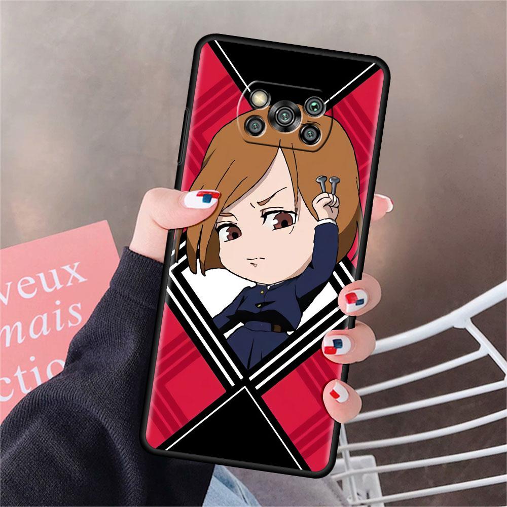 

Чехол для Xiaomi Mi Poco X3 NFC X4 Pro F3 F4 GT M4 M3 F1 C40 11 Lite 11T, мягкий силиконовый чехол для телефона Funda Jujutsu Kaisen Card Capa Poco C40