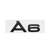 ABS Car 273mm Hood Front Grill 192mm Rear Trunk Emblem For AUDI A6 2020-2023 4Ring Logo Sticker A6 Quattro Mark Auto Accessories